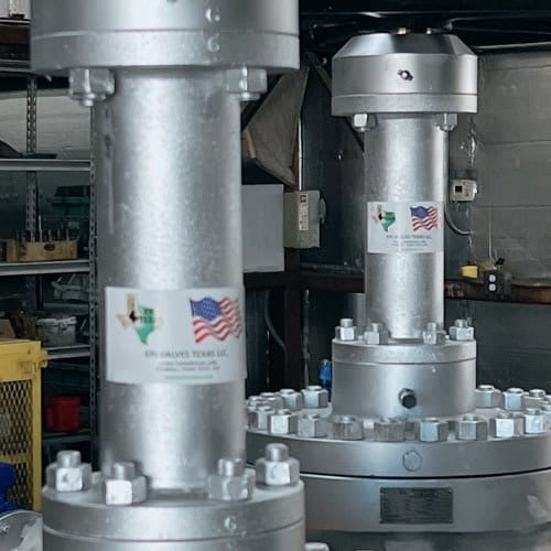 EPI Valves Texas high performance industrial valves with EPI Texas stickers